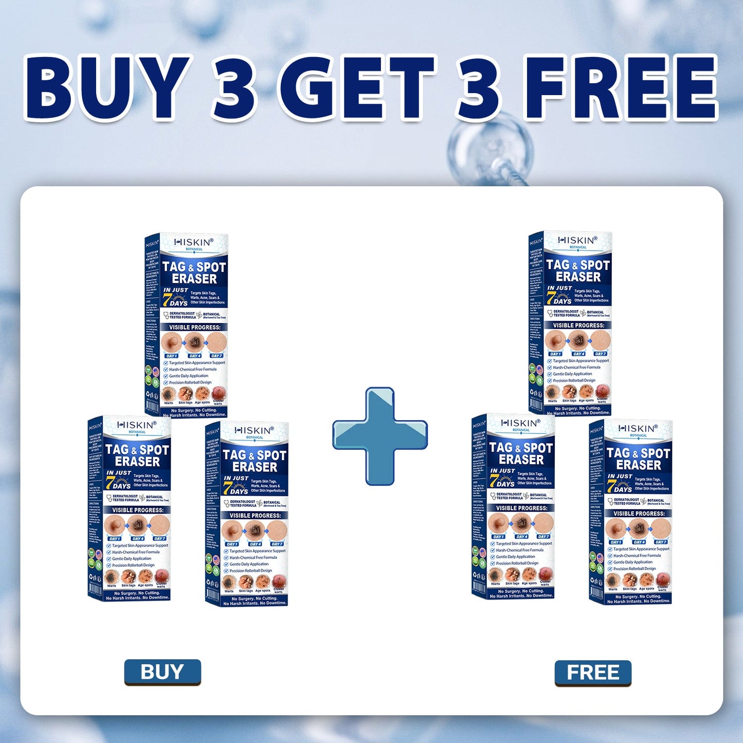 Congratulations! You’re our 500th customer today and qualify for a special offer: get a second Hiskin ® product at 50% OFF!