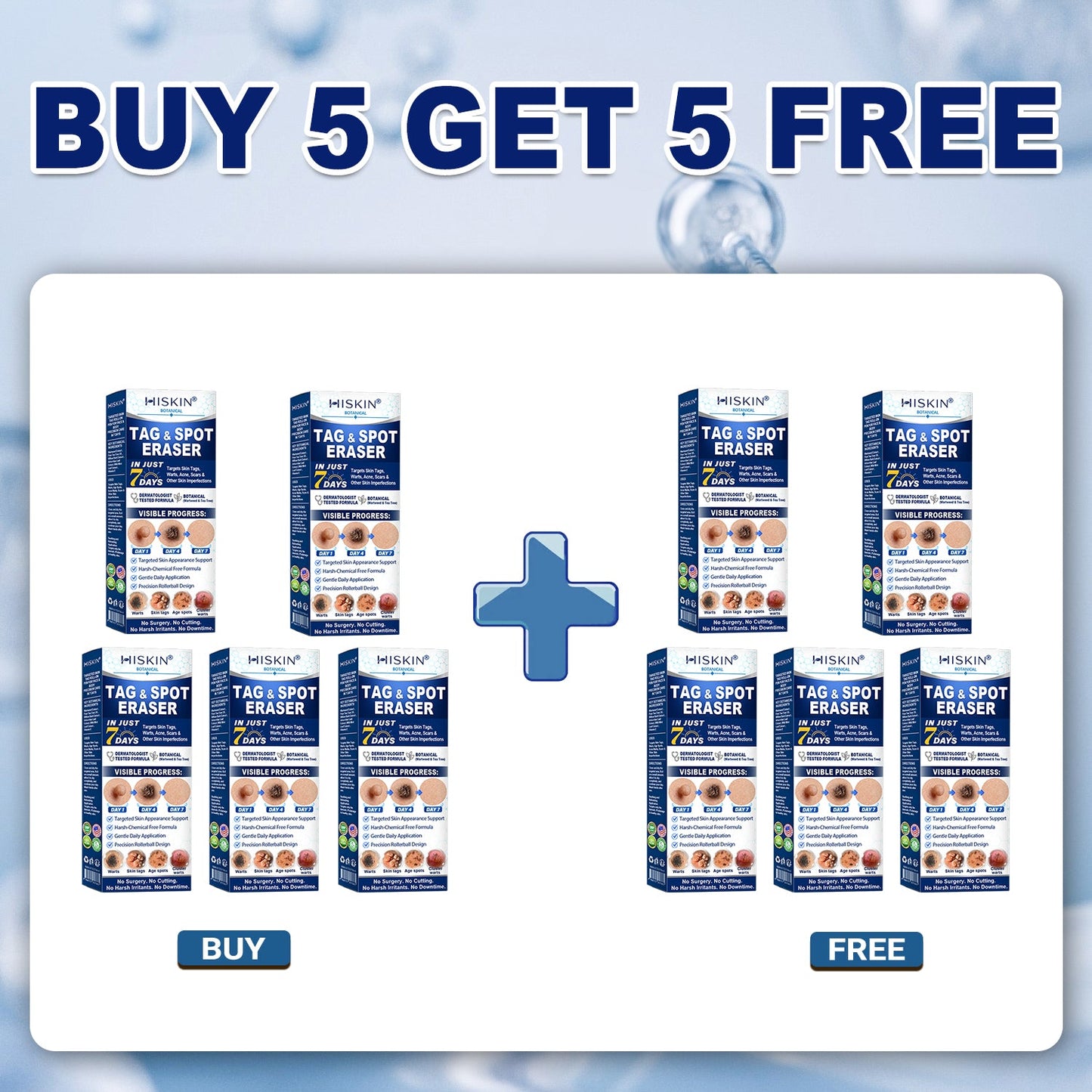 Congratulations! You’re our 500th customer today and qualify for a special offer: get a second Hiskin ® product at 50% OFF!